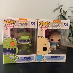 Nickelodeon Rugrats Reptar and Tommy FunkoPop Vinyl Figures